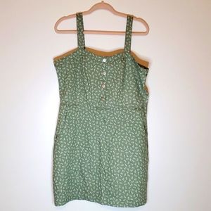 Nobo, green flower dress,, 2xl